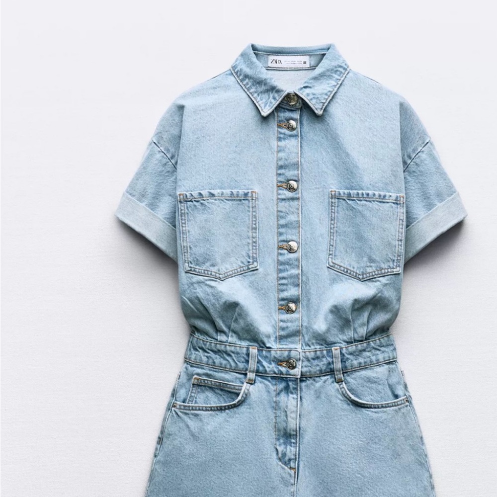 Zara denim jumpsuit